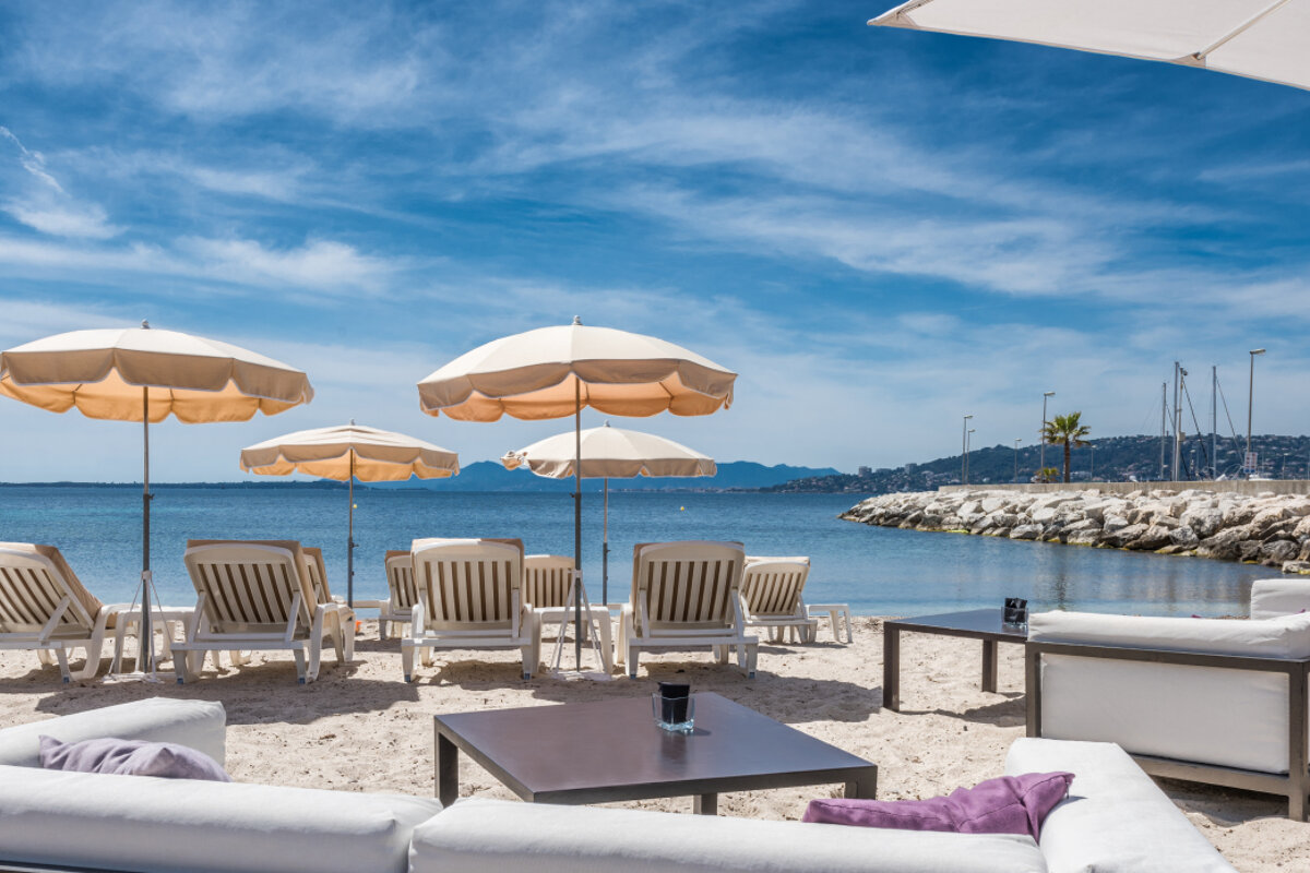 Cap d'Antibes Beach Club, Juan les Pins beach