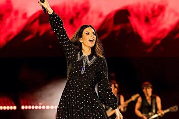 Laura Pausini brings in the New Year at Sporting Monte-Carlo, Monaco