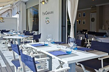Port Garavan Restaurant, Menton restaurant terrasse