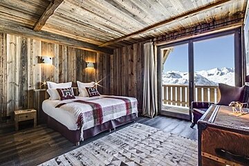Refuge de Solaise - Penthouse Apartment, Val d'Isere double bedroom