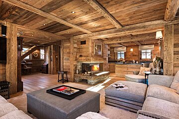 Saint James Chalet, Courchevel 1850 lounge
