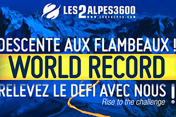 Torchlit Descent World Record Challenge, 2 Alpes
