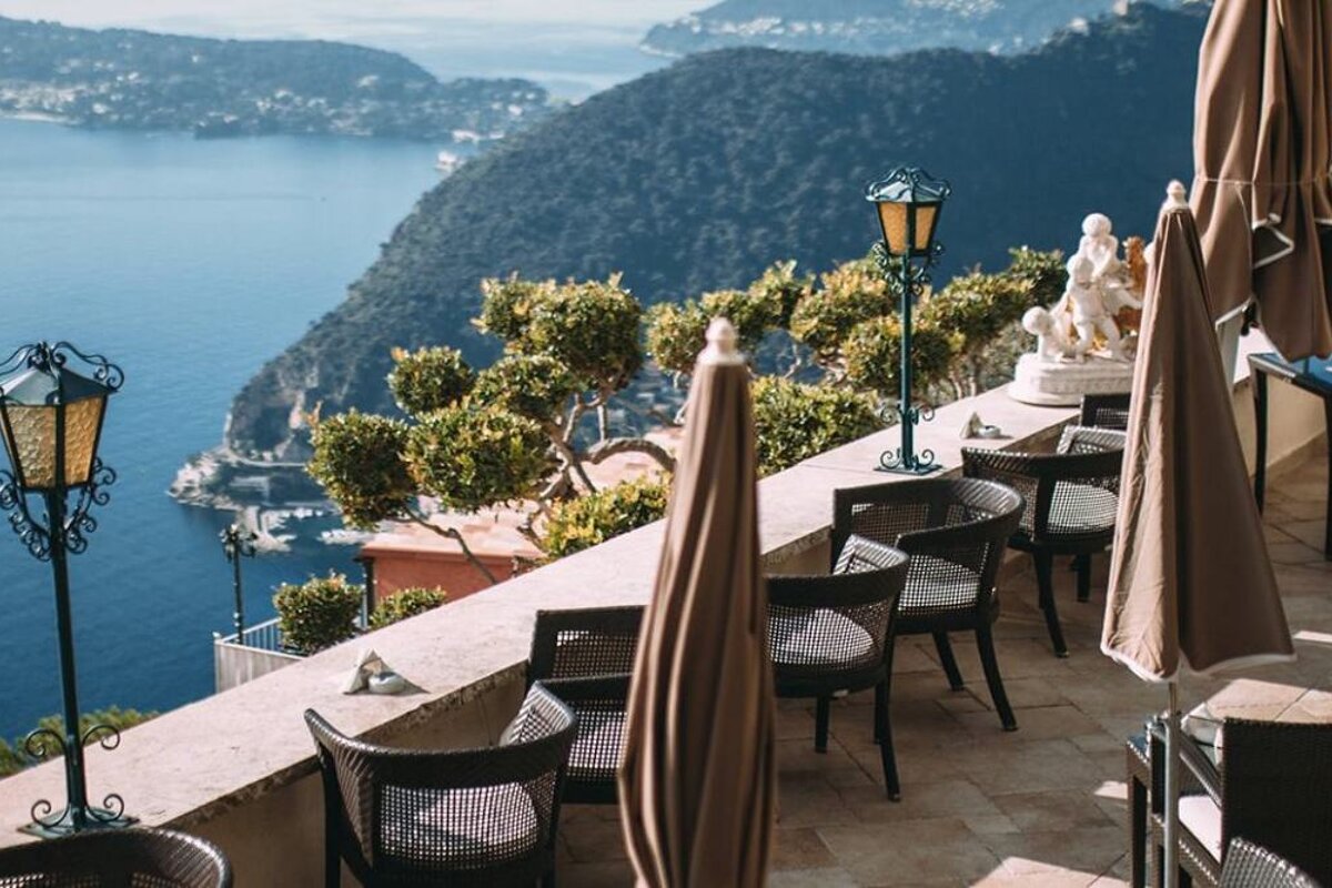 Le Chateau de la Chevre d'Or Hotel, Eze  terrace