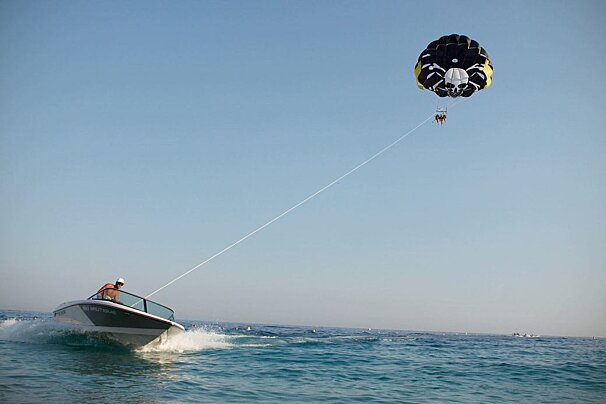 Parasailing at Nikaia Watersports, Nice