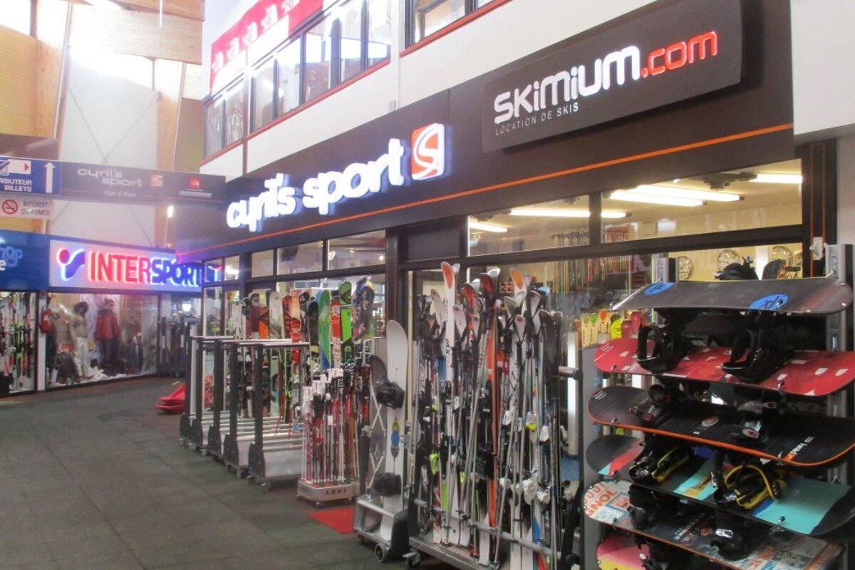 a sports shop in alpe dhuez