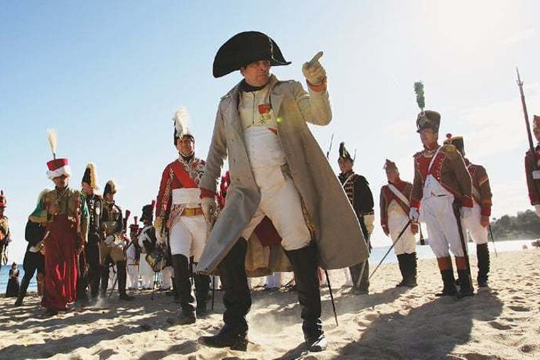 Napoleon landing re-enactment