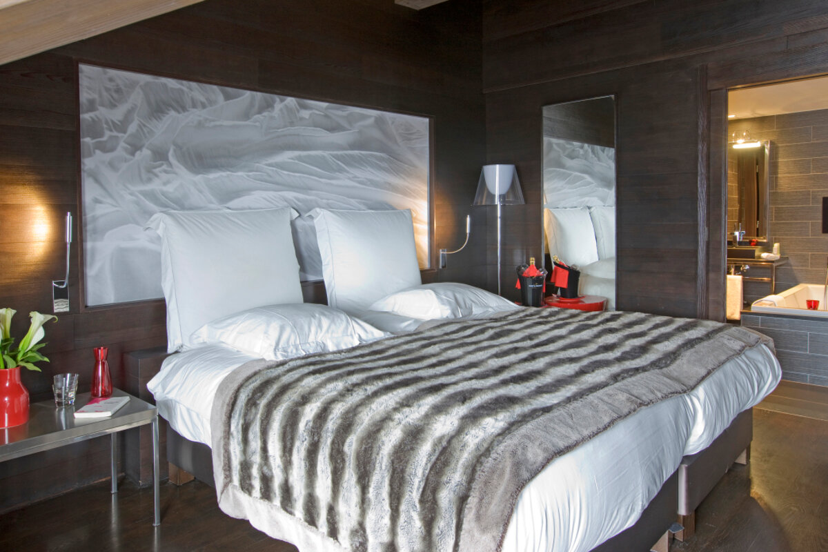 Avenue Lodge Hotel, Val d'Isere double bedroom