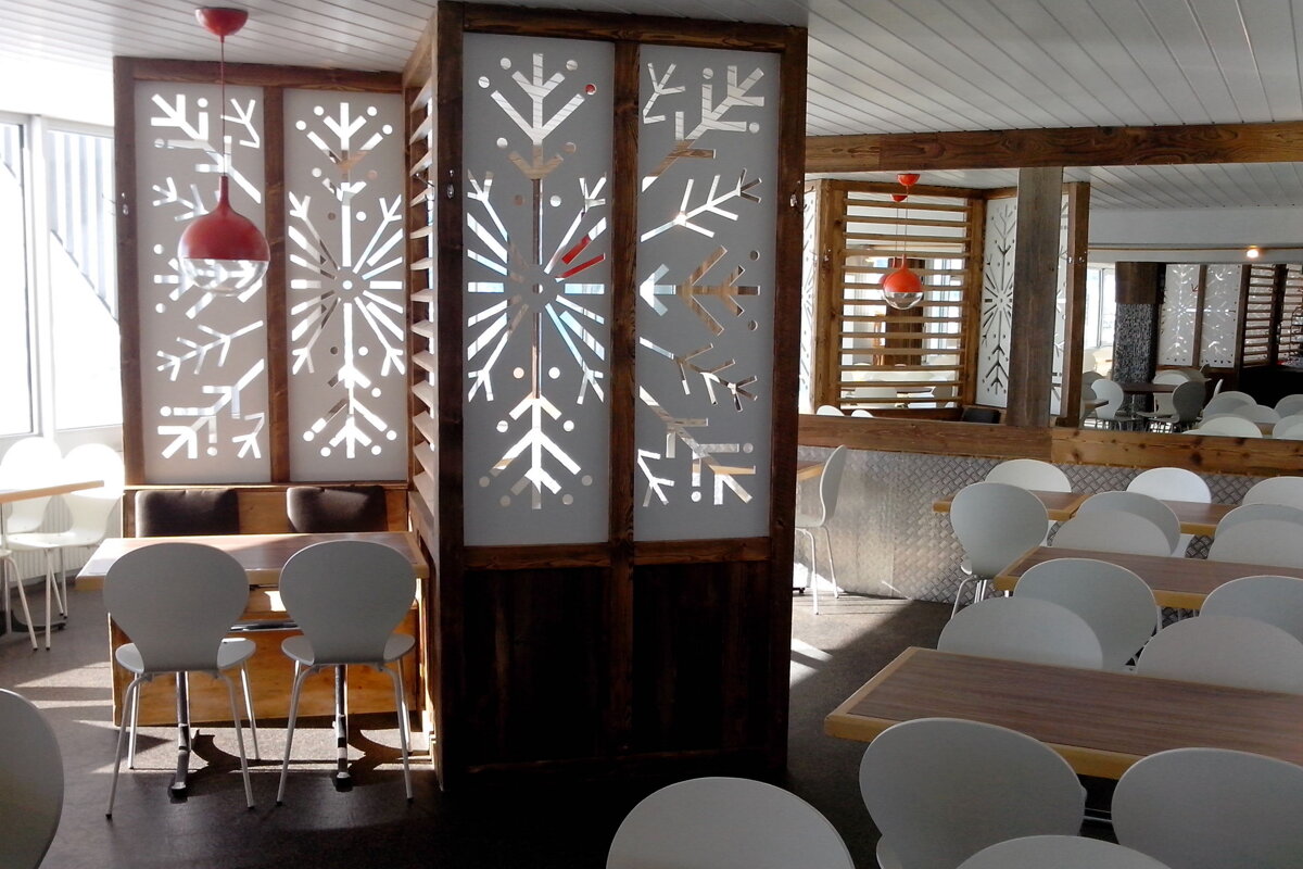 L'Olympique Restaurant, Verbier interior