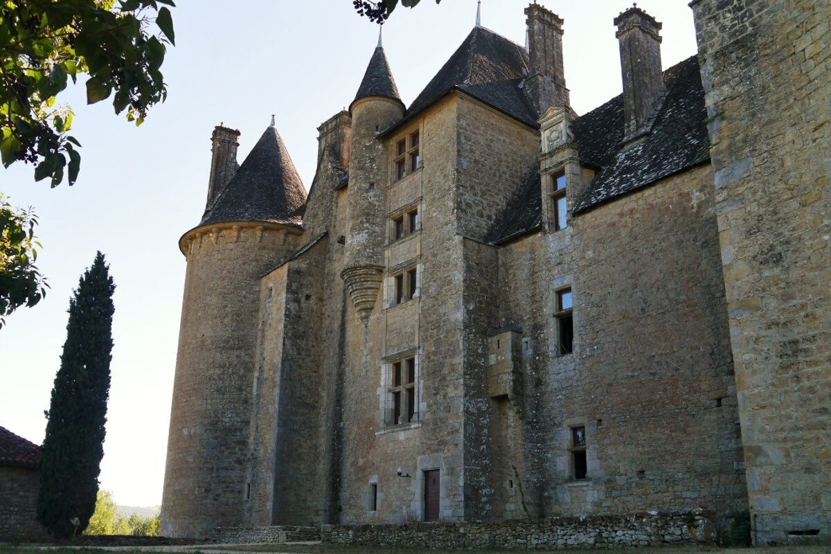 one side of the chateau montal from outside