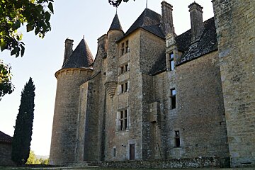 one side of the chateau montal from outside