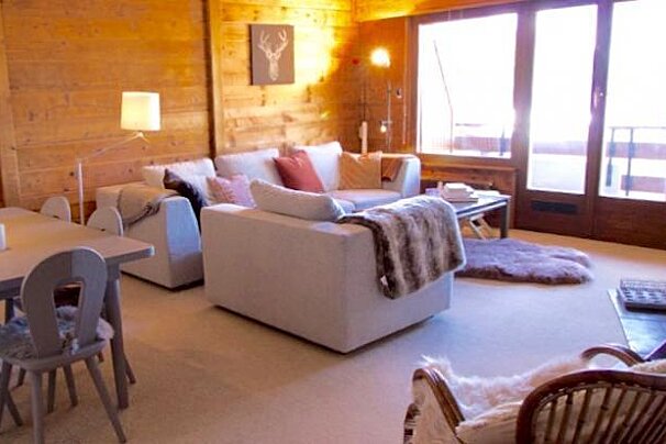 Cimeblanche 8 Apartment, Verbier - Centre living-room