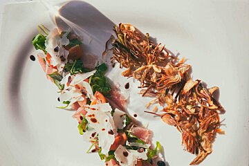 Dish at Miramar de Giuliano restaurant