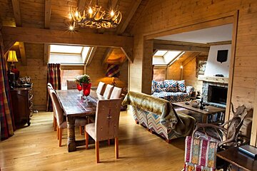 L'Aiglon 34 Apartment, Val d'Isere - Centre dining room