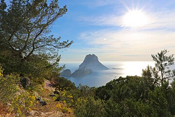 Cliff top path with views of Es Verda