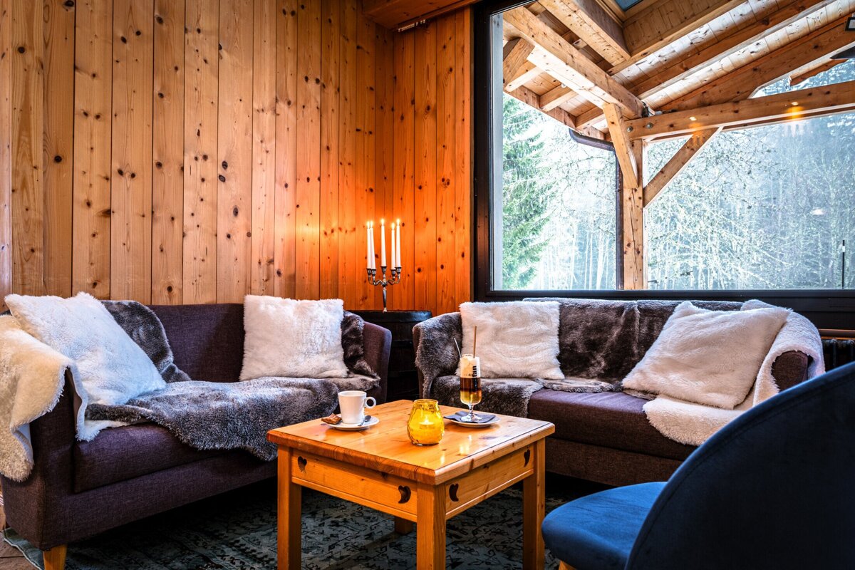 Arveyron Hotel, Les Praz lounge room