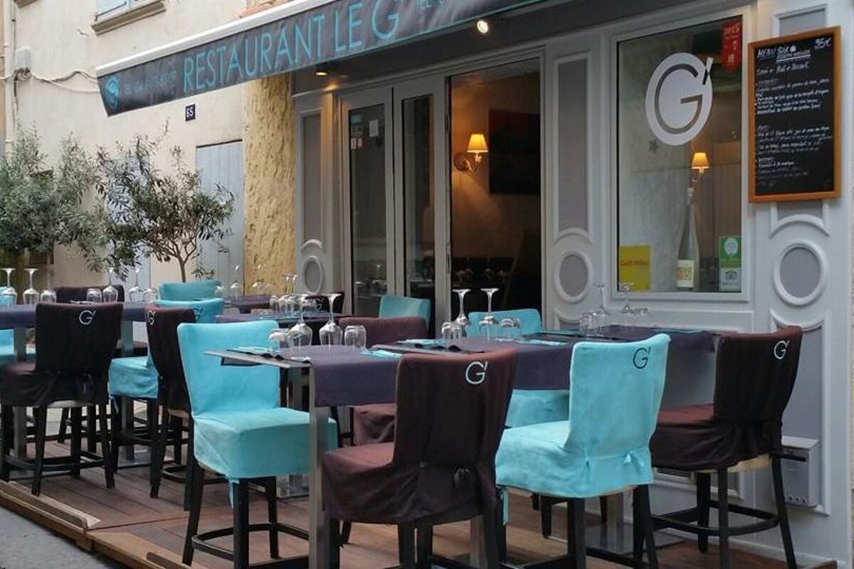 Le G' Restaurant, Saint-Tropez restaurant terrasse