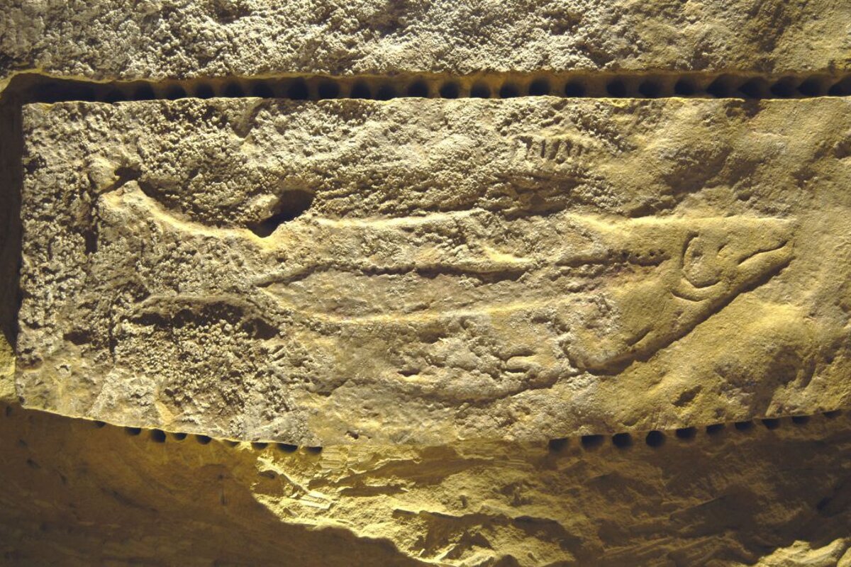 salmon engraving Abri du Poisson, Les Eyzies-de-Tayac