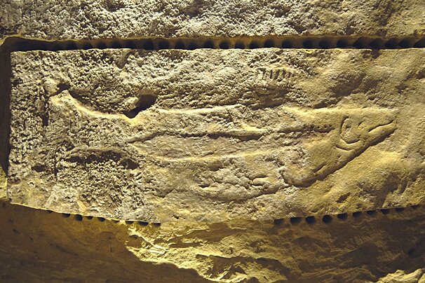 salmon engraving Abri du Poisson, Les Eyzies-de-Tayac