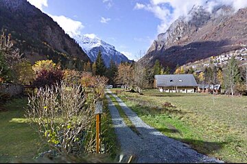 a campsite on the valley floor