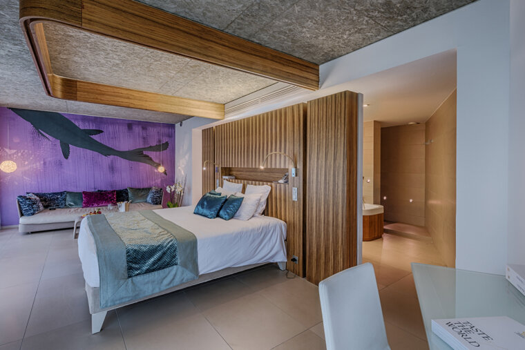 a picture of a hotel suite at Cap d'Antibes Beach Hotel, Juan les Pins