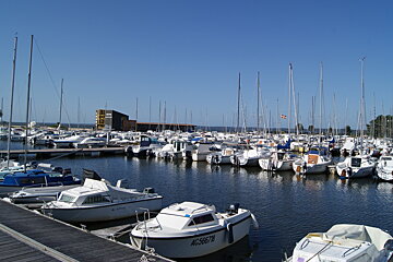 smalls boats in a port/marina