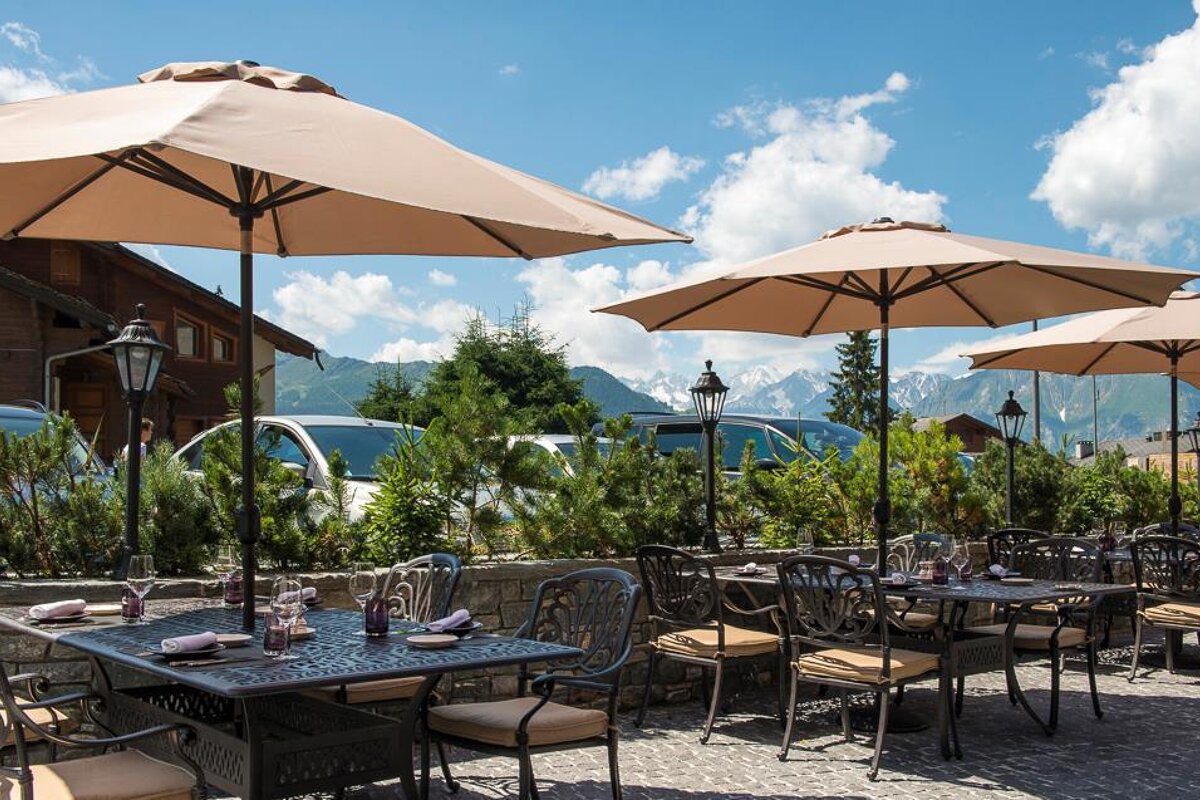 La Cordee Restaurant, Verbier restaurant terrasse