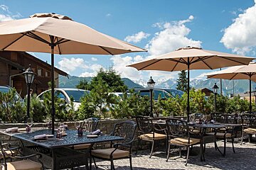 La Cordee Restaurant, Verbier restaurant terrasse