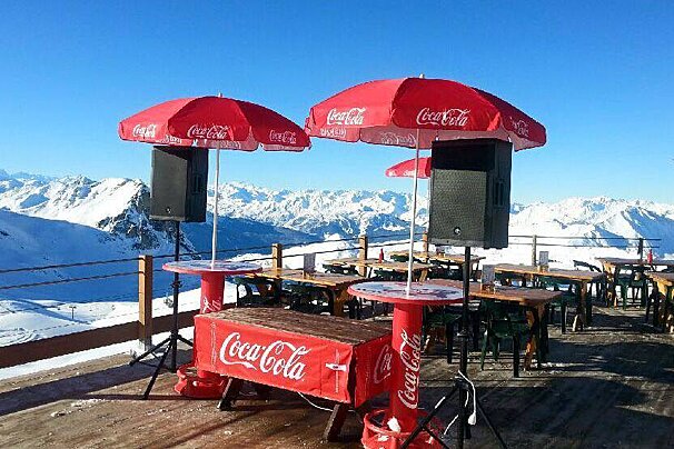 Les Inversens Restaurant, Plagne Bellecote restaurant terrasse