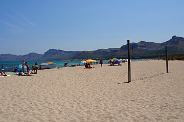 a beach volley ball net