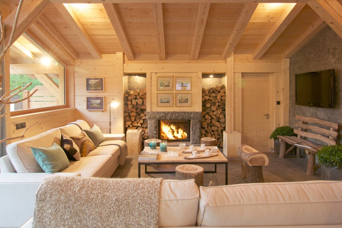 Granit Chalet, Argentiere lounge