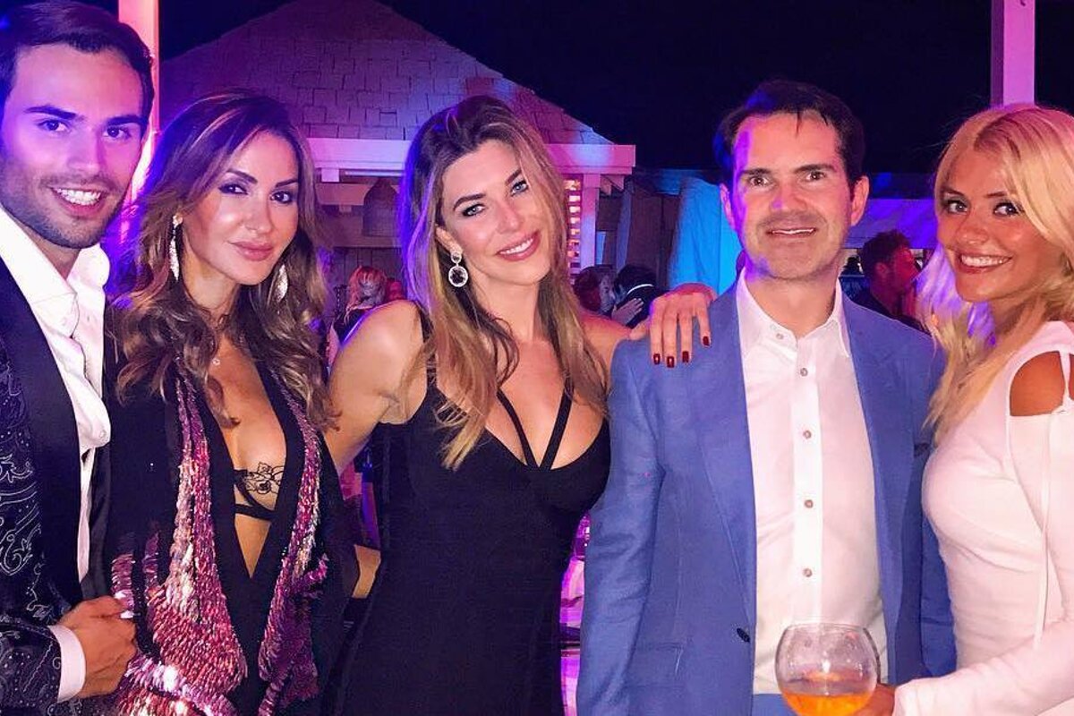 Mark Francis with Jimmy Carr & Holly Willoughby at Bagatelle