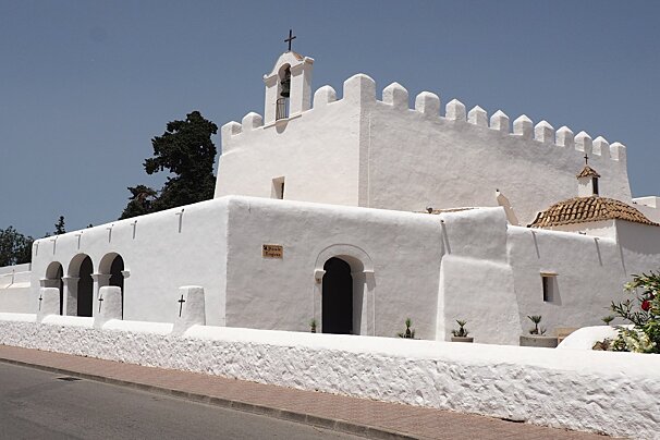 the exterior of the church in sant jordi