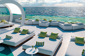 Santos Dorado Suites Hotel, Playa d'en Bossa terrace