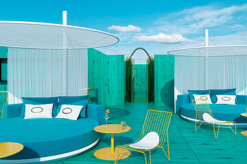 Santos Dorado Suites Hotel, Playa d'en Bossa terrace