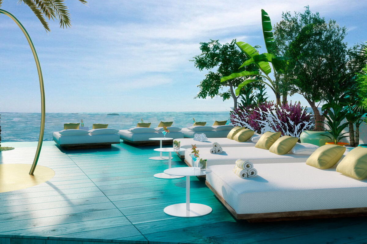 Santos Dorado Suites Hotel, Playa d'en Bossa terrace