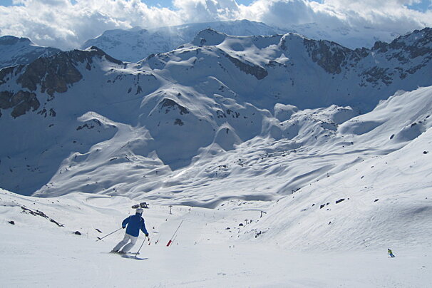 Creux piste in sunshine