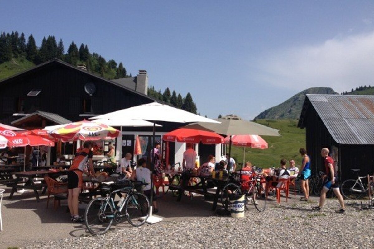 a cafe on a road cycling route