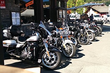 harley motorbikes in morzine