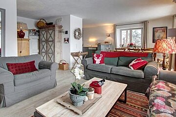 Pierre Avoi Apartment, Verbier - Centre living-room