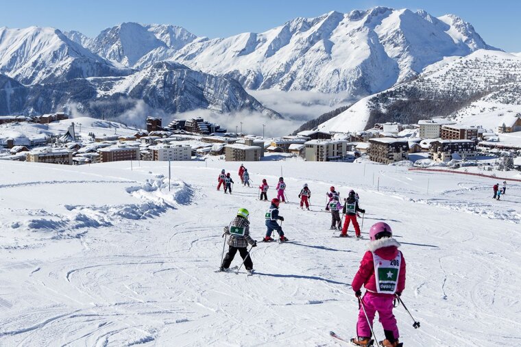 About ski & snowboard lessons in Alpe d'Huez