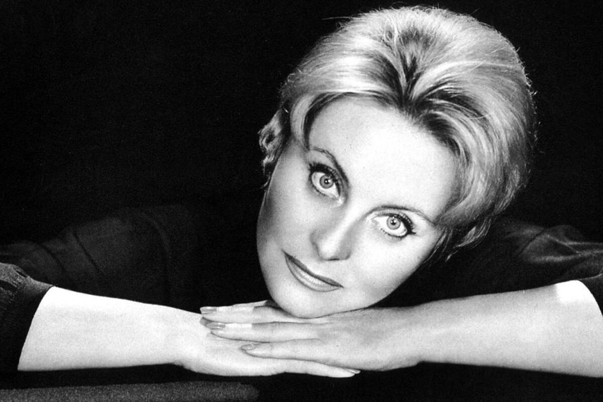 black & white photo of michele morgan