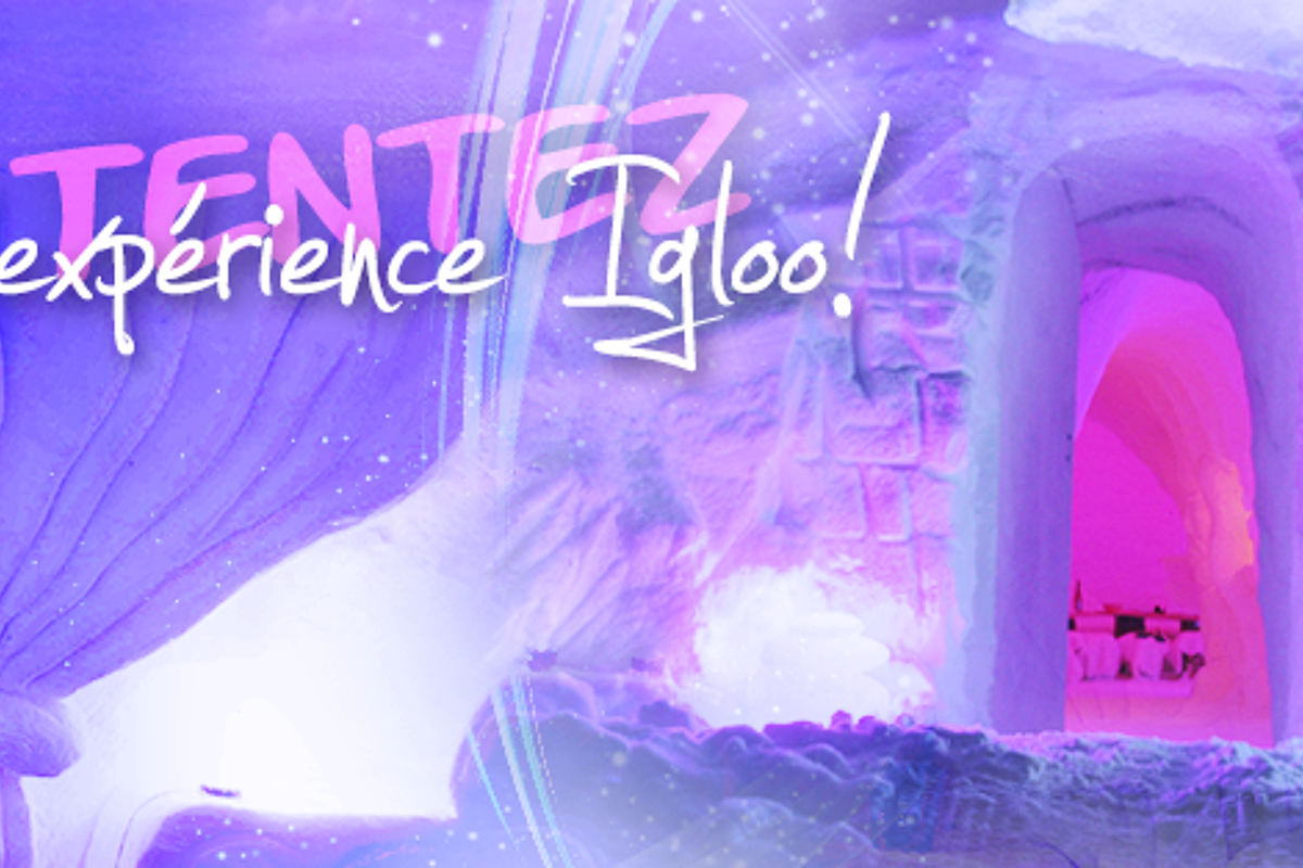 the door to an igloo