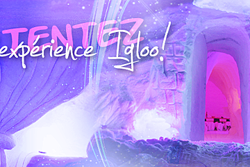 the door to an igloo