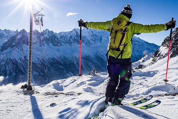 off-piste skiing