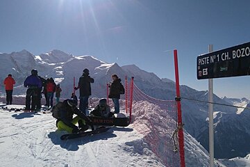 Brevent ski area in Chamonix