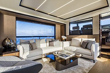 A living room with a couch and a coffee table