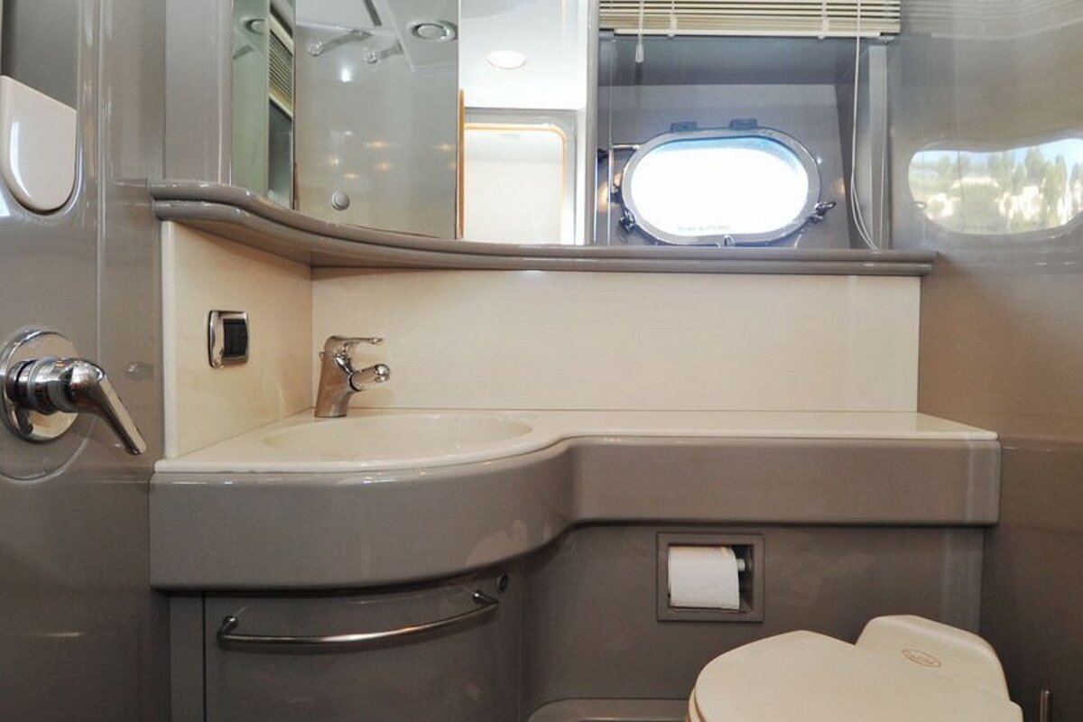 Baia 63' 16m Motor Yacht, Mallorca Island bathroom