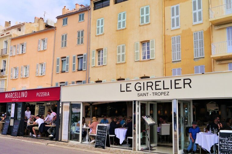 restaurants on the port of saint tropez