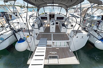 A boat with the number 23 on the side of it