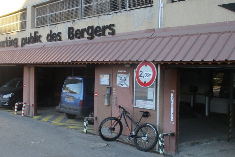 a car park in alpe d'huez